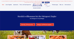 Desktop Screenshot of metzgerei-ziegler.de