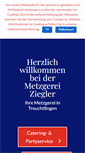 Mobile Screenshot of metzgerei-ziegler.de