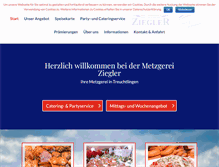 Tablet Screenshot of metzgerei-ziegler.de